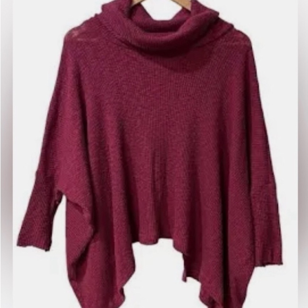 NWT Free People Juicy Long Sleeve Cowl Neck Surplice Back Top Canyon Moon Sz M…